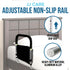 JJ CARE Bed Mobility Guard with Side Storage and Pocket Assist, Height Adjustable Hand Rail